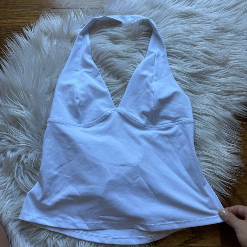 NWT Free People Have It All Halter Top in white